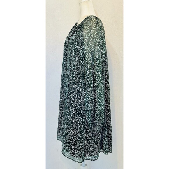 JOIE Size XXL Arctic Animal Spot Sheer Lined Dress Boho Peasant Cottagecore - Picture 7 of 14